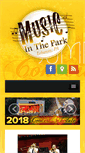 Mobile Screenshot of musicinthepark.net